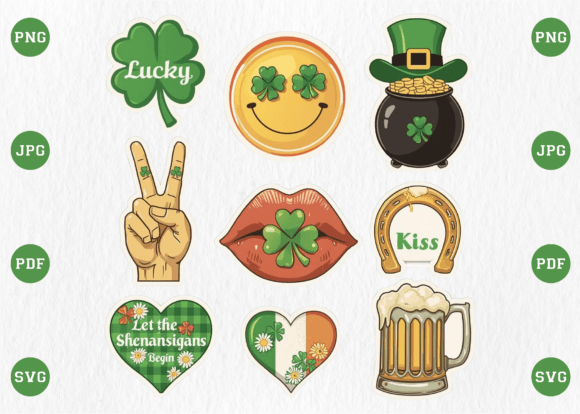 Download Retro St. Patrick’s Day Lucky Vibes SVG - Svg Collection