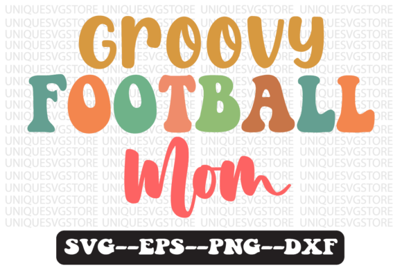 Download Groovy Football Mom Retro Svg Design - Svg Collection