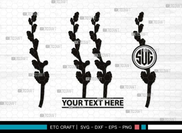 Download Pussy Willow Monogram, Spring Nature Svg - Svg Collection