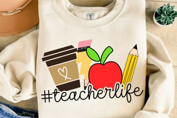 Download Teacher Life SVG, Trendy Teacher Design - Svg Collection