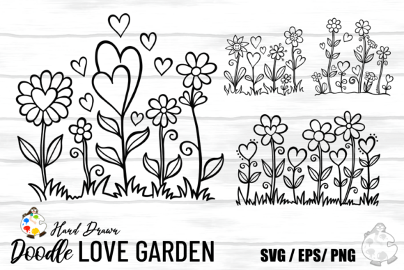 Download Hand Drawn Doodle Love Garden SVG - Svg Collection