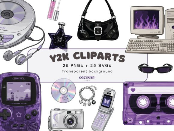 Download Y2K Aesthetic Cliparts, 2000s Teen SVG - Svg Collection