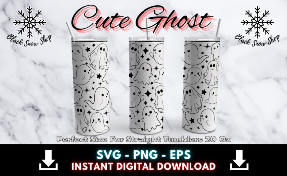 Download Cute Ghost Tumbler Wrap Svg - Svg Collection