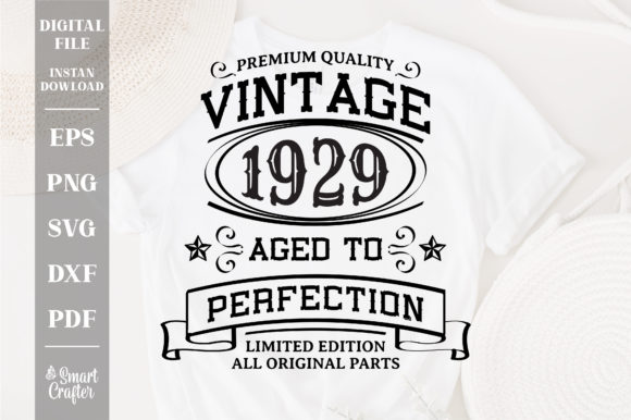 Download Vintage 1929 Aged to Perfection Svg - Svg Collection