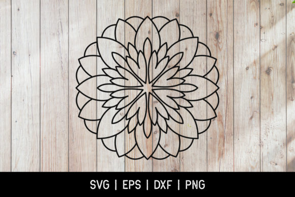 Download Simple Mandala Flower SVG Graphic - Svg Collection