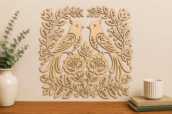 Download Cardinal Bird Floral Laser Cut SVG - Svg Collection
