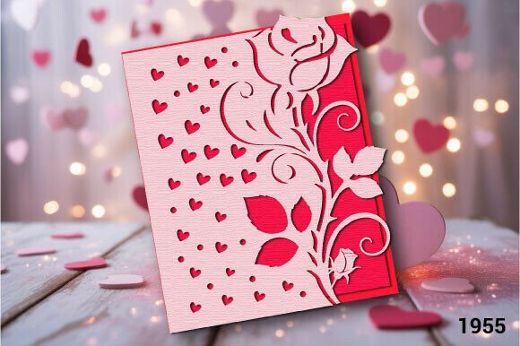 Download Rose Heart Valentine Card SVG Layer 1955 - Svg Collection