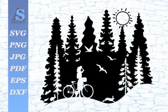 Download Girl in Nature SVG - Svg Collection