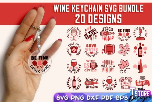 Download Wine Keychain SVG Bundle | Wine Quotes - Svg Collection