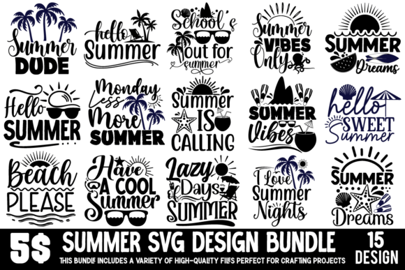 Download Summer SVG Design Bundle - Svg Collection