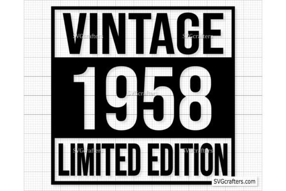 Download Vintage 1958 Svg Png, 64th Birthday Svg - Svg Collection