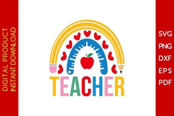 Download Teacher Rainbow Back to School SVG Shirt - Svg Collection