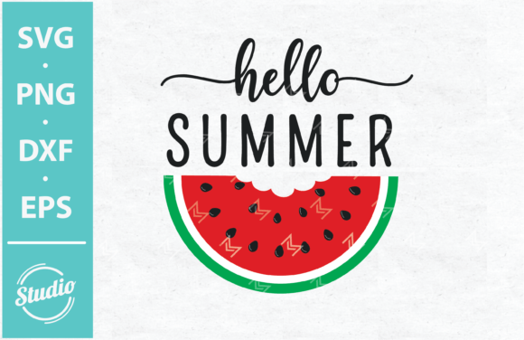 Download Hello Summer Svg, Summer Watermelon Svg - Svg Collection