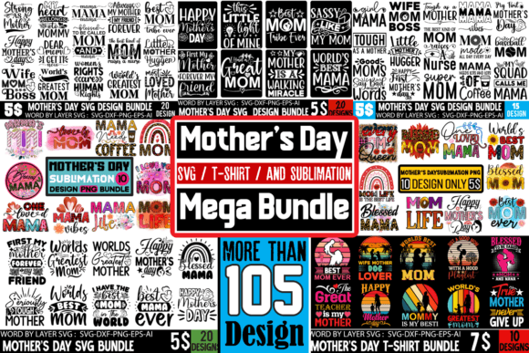 Download Mother's Day Mega Bundle, SVG , T-shirt - Svg Collection