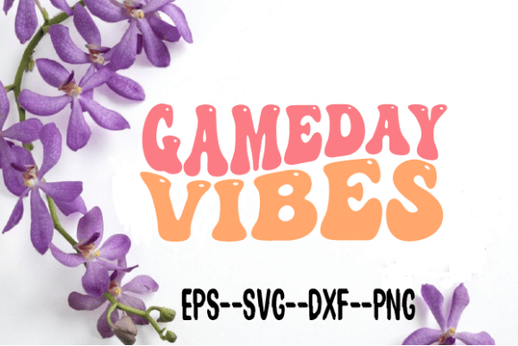 Download Gameday Vibes Football Retro Wavy Svg - Svg Collection