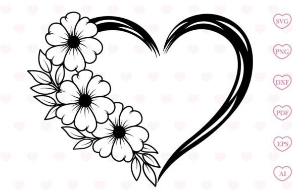 Download Flower Heart Svg Flower Svg - Svg Collection