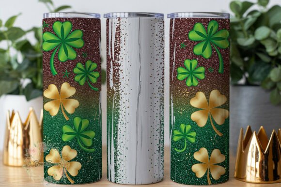 Download Lucky Clovers Glitter St Patrick's PNG - Lucky clovers Collection
