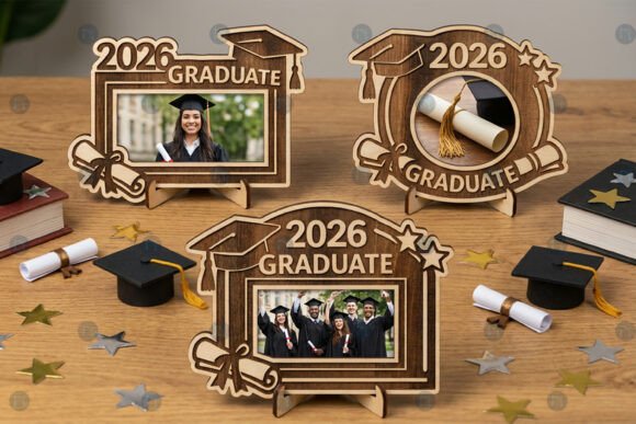 Download 2026 Graduation Photo Frame SVG Bundle - Svg Collection