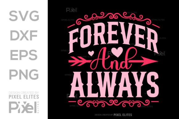 Download Forever and Always SVG Quote Design - Svg Collection