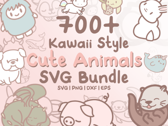 Download 700+ Kawaii Animals SVG Illustrations - Svg Collection