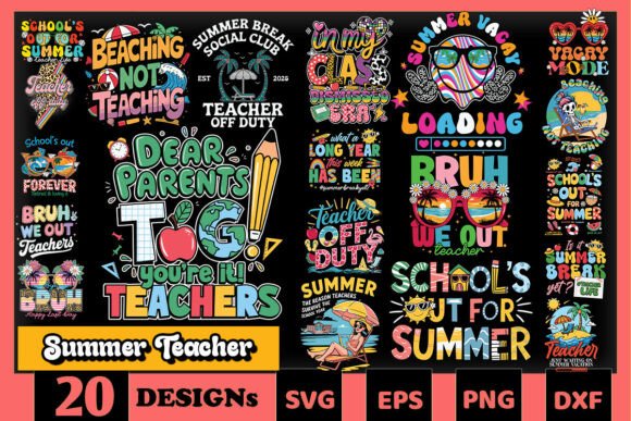 Download Summer Teacher SVG Bundle - Svg Collection