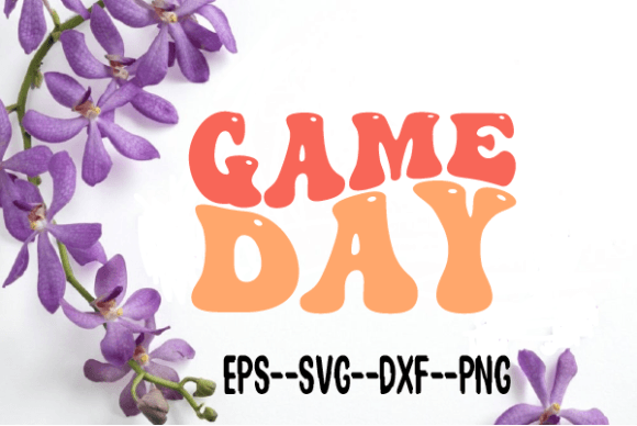 Download Game Day Football Retro Wavy Svg - Svg Collection