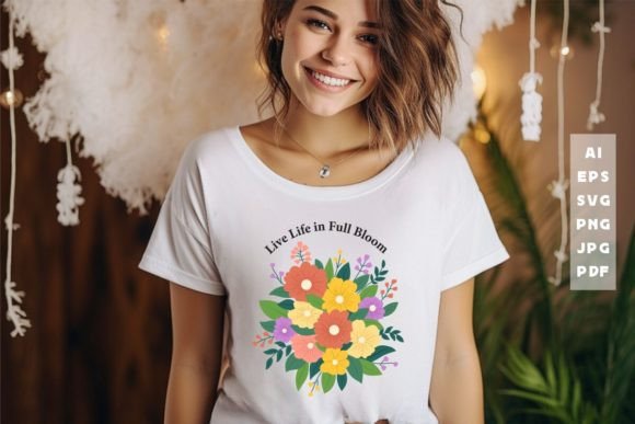 Download Live Life in Full Blom SVG Spring Design - Svg Collection