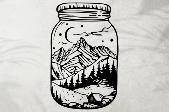 Download Jar with Nature SVG, Bottle of Nature - Svg Collection