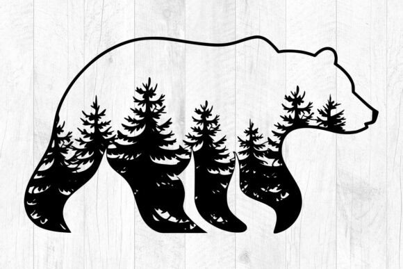 Download Bear Nature Svg, Forest Svg, Bear Vector - Svg Collection