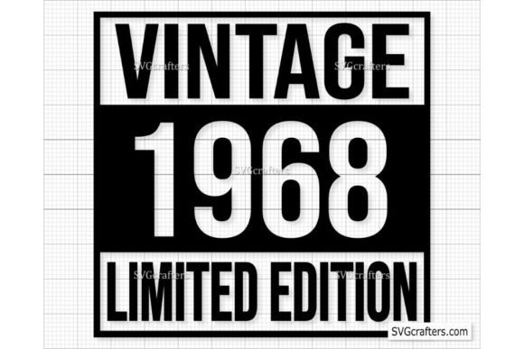 Download Vintage 1968 Svg Png, 54th Birthday Svg - Svg Collection