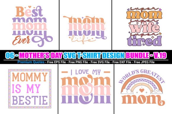 Download Mother’s Day Retro SVG Design Bundle - Svg Collection