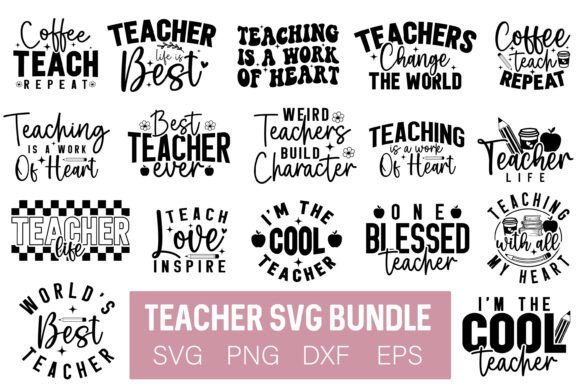 Download Teacher Svg Bundle, Teacher Quotes Svg, - Svg Collection
