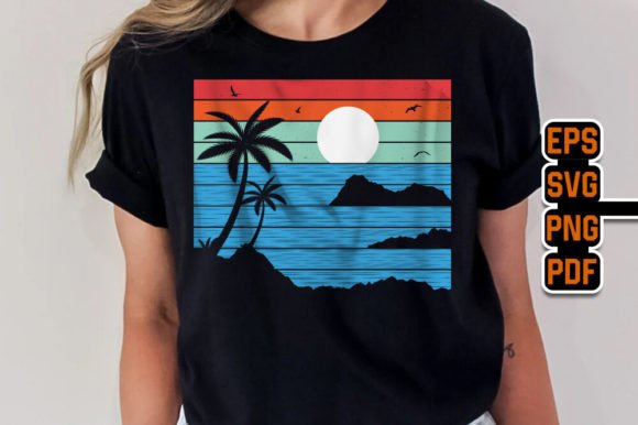 Download Retro Vintage Beach T-Shirt Design SVG - Svg Collection