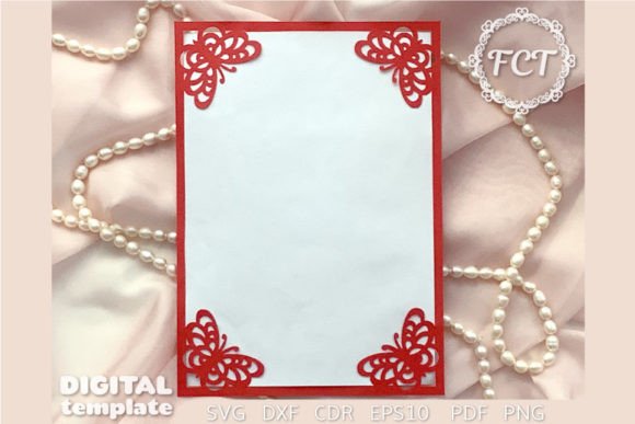 Download Butterfly Slide-in Card 5x7 SVG Cut File - Svg Collection
