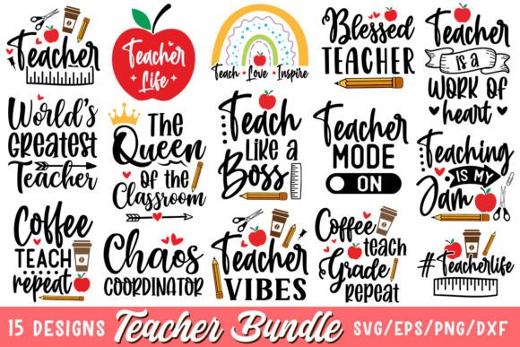 Download Teacher SVG Bundle, Back to School - Svg Collection