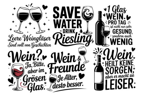 Download German Wine Sayings SVG Bundle - Svg Collection