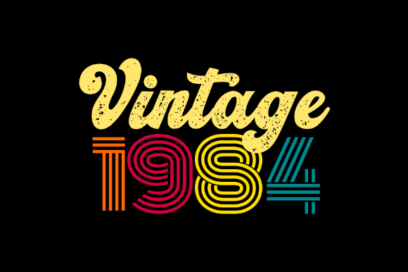 Download Vintage 1984, T-shirt Design Svg - Svg Collection