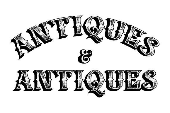 Download Antiques Vintage Lettering EPS SVG PNG - Svg Collection