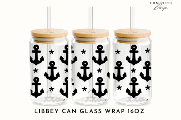 Download Anchor Glass Can Wrap Svg Nautical Svg - Svg Collection